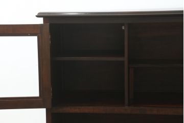 中古　松本民芸家具　和モダンなデザインが雰囲気を盛り立てるC型サイドボード(食器棚、キャビネット、収納棚、戸棚)(定価約84万円)(R-057546)