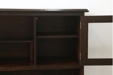 中古　松本民芸家具　和モダンなデザインが雰囲気を盛り立てるC型サイドボード(食器棚、キャビネット、収納棚、戸棚)(定価約84万円)(R-057546)