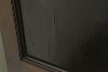 中古　松本民芸家具　和モダンなデザインが雰囲気を盛り立てるC型サイドボード(食器棚、キャビネット、収納棚、戸棚)(定価約84万円)(R-057546)