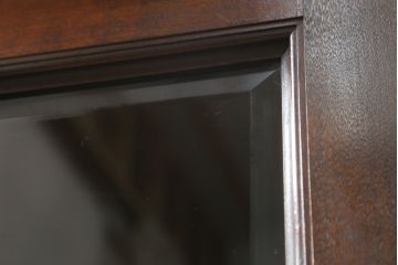 中古　松本民芸家具　和モダンなデザインが雰囲気を盛り立てるC型サイドボード(食器棚、キャビネット、収納棚、戸棚)(定価約84万円)(R-057546)