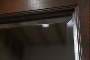 中古　松本民芸家具　和モダンなデザインが雰囲気を盛り立てるC型サイドボード(食器棚、キャビネット、収納棚、戸棚)(定価約84万円)(R-057546)