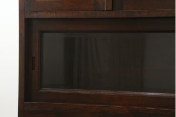 中古　松本民芸家具　和モダンなデザインが雰囲気を盛り立てるC型サイドボード(食器棚、キャビネット、収納棚、戸棚)(定価約84万円)(R-057546)