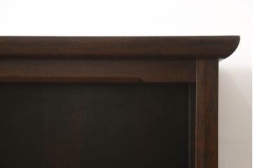 和製ビンテージ　松本民芸家具　深い色合いと落ち着いた雰囲気が魅力的な、E型クズ布茶タンス(茶棚、茶箪笥、飾り棚、ヴィンテージ)(R-057557)