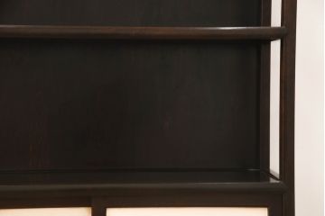 和製ビンテージ　松本民芸家具　深い色合いと落ち着いた雰囲気が魅力的な、E型クズ布茶タンス(茶棚、茶箪笥、飾り棚、ヴィンテージ)(R-057557)