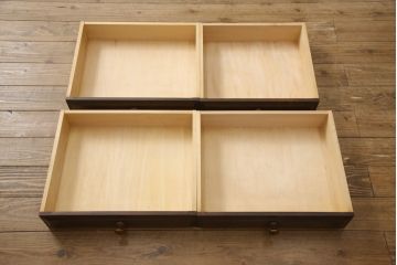 中古　北海道民芸家具　上質な作りが魅力のライティングビューロー(定価約34万円)(机、在宅ワーク用デスク、ワークデスク、引き出し)(R-057558)