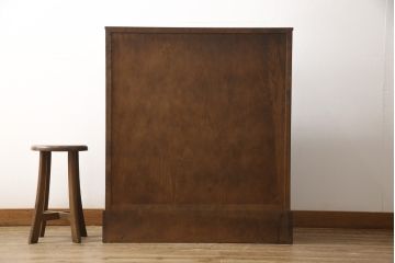 中古　北海道民芸家具　上質な作りが魅力のライティングビューロー(定価約34万円)(机、在宅ワーク用デスク、ワークデスク、引き出し)(R-057558)