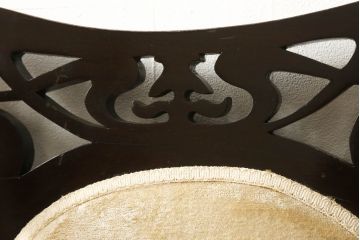 イギリスアンティーク　店舗什器にもおすすめ!　透かし彫りのラウンジチェア(椅子、イス、サロンチェア)(R-057561)
