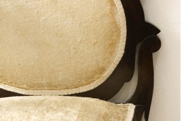 イギリスアンティーク　店舗什器にもおすすめ!　透かし彫りのラウンジチェア(椅子、イス、サロンチェア)(R-057561)