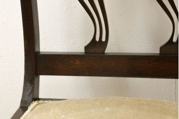 イギリスアンティーク　店舗什器にもおすすめ!　透かし彫りのラウンジチェア(椅子、イス、サロンチェア)(R-057561)