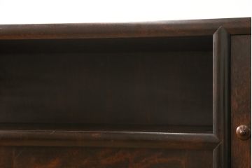 中古　松本民芸家具　どこかレトロな雰囲気も感じる90型茶タンス(定価約35万6千円)(サイドボード、戸棚、収納棚)(R-057564)