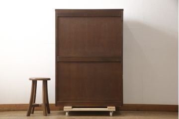中古　美品　軽井沢彫り　菖蒲彫刻　品のある佇まいが魅力的なチェスト(和タンス、衣装箪笥、洋服たんす、引き出し)(R-057565)