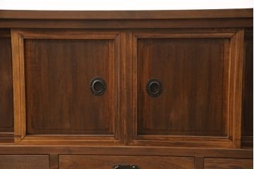 ラフジュ工房オリジナル　古建具リメイク　昭和初期　レトロで落ち着きのある和の雰囲気を高めるテレビ台(テレビボード、ローボード、収納棚、リビングボード、戸棚)(R-057567)