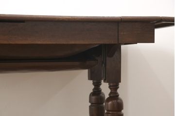 イギリスアンティーク　オーク材　超激レア!!ダイニングテーブルとソファになる2way家具(二人掛けソファ、2人掛け)(R-057569)