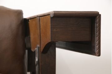 イギリスアンティーク　オーク材　超激レア!!ダイニングテーブルとソファになる2way家具(二人掛けソファ、2人掛け)(R-057569)