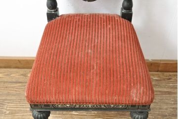 イギリスアンティーク　最高級!!　もはや芸術品!!　凝った造りと精緻な象嵌細工が目を惹くチェア(椅子、ダイニングチェア、イス)(R-057574)