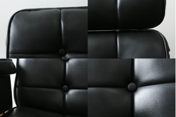 アメリカビンテージ　HOMECREST社(ホームクレスト)　希少!!メンズライクな空間づくりに活躍するストレスレスチェア+オットマンセット(パーソナルチェア、ラウンジチェア、アームチェア)(R-057600)