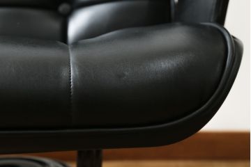 アメリカビンテージ　HOMECREST社(ホームクレスト)　希少!!メンズライクな空間づくりに活躍するストレスレスチェア+オットマンセット(パーソナルチェア、ラウンジチェア、アームチェア)(R-057600)