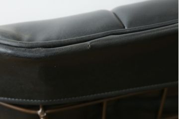 アメリカビンテージ　HOMECREST社(ホームクレスト)　希少!!メンズライクな空間づくりに活躍するストレスレスチェア+オットマンセット(パーソナルチェア、ラウンジチェア、アームチェア)(R-057600)