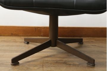アメリカビンテージ　HOMECREST社(ホームクレスト)　希少!!メンズライクな空間づくりに活躍するストレスレスチェア+オットマンセット(パーソナルチェア、ラウンジチェア、アームチェア)(R-057600)