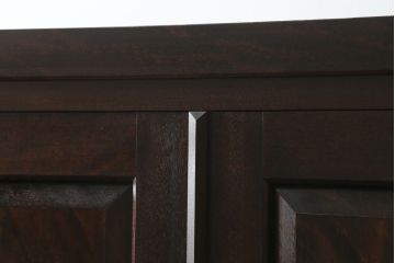 中古　美品　松本民芸家具　シックで品のある雰囲気が魅力的なD型洋服タンス(ワードローブ、チェスト、衣装箪笥、洋服タンス)(定価約60万円)(R-057615)