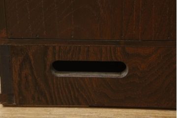 中古　美品　天板リメイク　岩谷堂箪笥　奥行たっぷりサイズの特注品衣装箪笥(チェスト、洋服タンス、収納タンス、重ね箪笥)(R-057618)