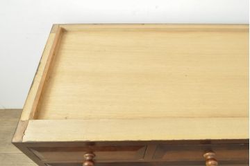 中古　松本民芸家具　天板リメイク　落ち着いた大人の空間づくりに活躍するローチェスト(和タンス、サイドボード、ローボード、引き出し)(R-057625)