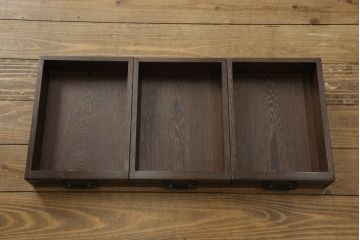 中古　最高級品　鉄刀木(タガヤサン)無垢材　内部が銅製の関西火鉢(ローテーブル、長火鉢、座卓、リビングテーブル、囲炉裏)(R-057632)