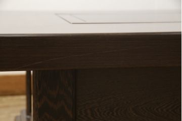 中古　最高級品　鉄刀木(タガヤサン)無垢材　内部が銅製の関西火鉢(ローテーブル、長火鉢、座卓、リビングテーブル、囲炉裏)(R-057632)