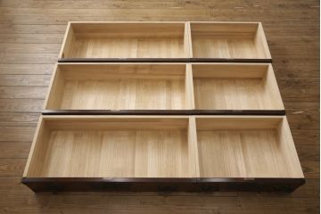 中古　美品　岩谷堂箪笥　迫力のある手打ち金具が見事な衣装タンス(和タンス、衣装箪笥、引き出し、サイドボード)(R-057633)