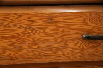 中古　美品　屋久杉　密に詰まった杢目が美しいワードローブ(定価約70万円)(洋服タンス、収納棚)(R-057634)