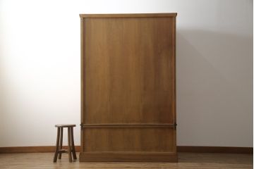 中古　美品　屋久杉　密に詰まった杢目が美しいワードローブ(定価約70万円)(洋服タンス、収納棚)(R-057634)