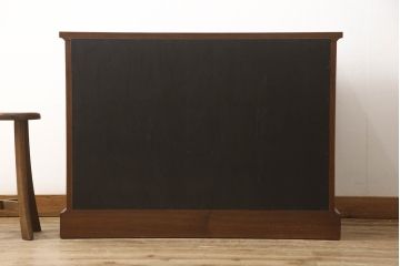 和製ビンテージ　上手物!　中桐・前面欅(ケヤキ)材　立派な造りが魅力的な民芸チェスト(引き出し、収納タンス、ヴィンテージ)(R-057637)