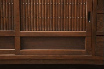 ラフジュ工房オリジナル　古建具リメイク　落ち着きのある和の趣を演出するリビングボード(収納棚、戸棚、テレビ台、ローボード、サイドボード)(R-057640)