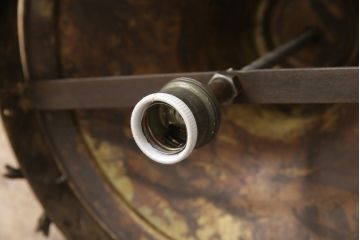 ビンテージ照明　フランスヴィンテージ　真鍮(しんちゅう)　繊細な装飾が魅力的なシャンデリア(吊り下げ照明、天井照明)(R-057642)