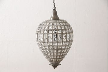 ビンテージ照明　フランスヴィンテージ　華やかなムード作りにおすすめなシャンデリア(吊り下げ照明、天井照明)(R-057646)