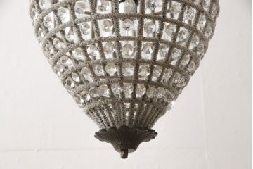 ビンテージ照明　フランスヴィンテージ　華やかなムード作りにおすすめなシャンデリア(吊り下げ照明、天井照明)(R-057646)