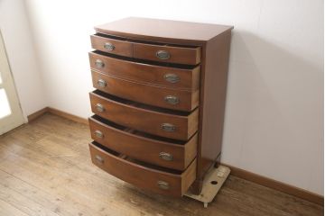 中古　美品　ヘリテイジヘンレドン(Heritage　Henredon)　マホガニー材　上品でクラシカルな雰囲気を漂わせるチェスト(洋服タンス、引き出し)(R-057647)