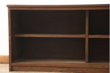 ラフジュ工房オリジナル　古建具リメイク　組子建具が上品なリビングボード(収納棚、戸棚、テレビ台、ローボード、サイドボード)(R-057649)