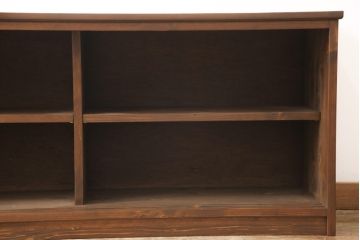 ラフジュ工房オリジナル　古建具リメイク　組子建具が上品なリビングボード(収納棚、戸棚、テレビ台、ローボード、サイドボード)(R-057649)