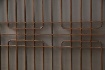 ラフジュ工房オリジナル　古建具リメイク　組子建具が上品なリビングボード(収納棚、戸棚、テレビ台、ローボード、サイドボード)(R-057649)