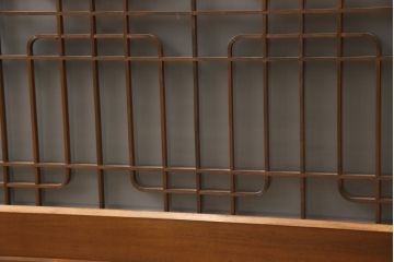 ラフジュ工房オリジナル　古建具リメイク　組子建具が上品なリビングボード(収納棚、戸棚、テレビ台、ローボード、サイドボード)(R-057649)
