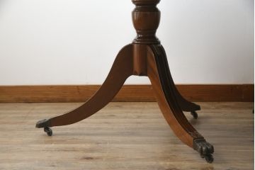 イギリスアンティーク　最高級　真鍮象嵌入り　マホガニー材　ホームパーティーにもおすすめ! 特大エクステンションテーブル(ダイニングテーブル)(R-057651)