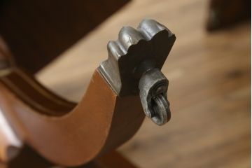 イギリスアンティーク　最高級　真鍮象嵌入り　マホガニー材　ホームパーティーにもおすすめ! 特大エクステンションテーブル(ダイニングテーブル)(R-057651)