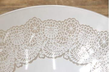 中古　伝統工芸　希少　絶版品　軽井沢彫り　一彫堂　桜の彫が美しく上品なテーブルスタンド(スタンドランプ、デスクスタンド、卓上)(R-057654)