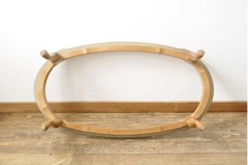 中古　イタリア輸入家具　美品　天板大理石　高級感ある佇まいが魅力的なセンターテーブル(リビングテーブル、ローテーブル)(R-057664)