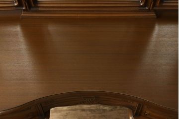 中古　アメリカ　優雅で上品なデザインが目を引くスツール付きドレッサー(鏡台)(R-057665)