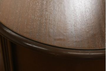 中古　アメリカ　優雅で上品なデザインが目を引くスツール付きドレッサー(鏡台)(R-057665)