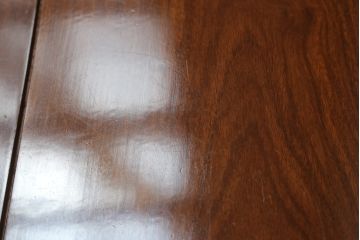 中古　美品　花梨材の温かみのある色合いと木目を楽しめる収納付きベンチ(長椅子、イス、板座チェア)(R-057671)