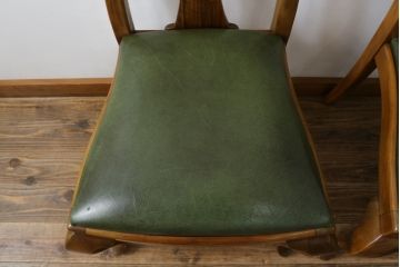 中古　バロッサバレンティ(VARO,S.A. VALENTI)　優雅な曲線美の猫脚と背もたれのデザインがクラシカルな雰囲気を高めるダイニングチェア2脚セット(椅子)(2脚で定価約35万円)(R-057676)