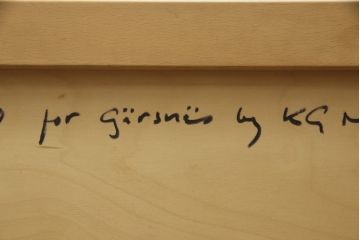 北欧ビンテージ　スウェーデン　GARSNAS(ヤシネス)　コンテンポラリー　個性的な図柄が目を引くセンターテーブル(ローテーブル、リビングテーブル、ヴィンテージ)(R-057678)